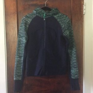 lululemon Original Scuba Hoodie navy/green